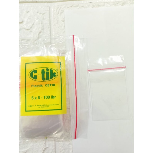 Plastik Klip C-Tik 5x8cm 1press (10pack x 100lembar)