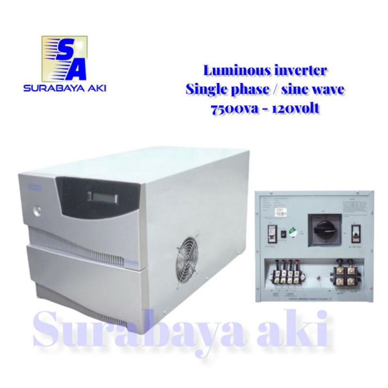 Luminous Single Phase Inverter 7500VA 12V7500 va Sine Wave UPS 120V0LT