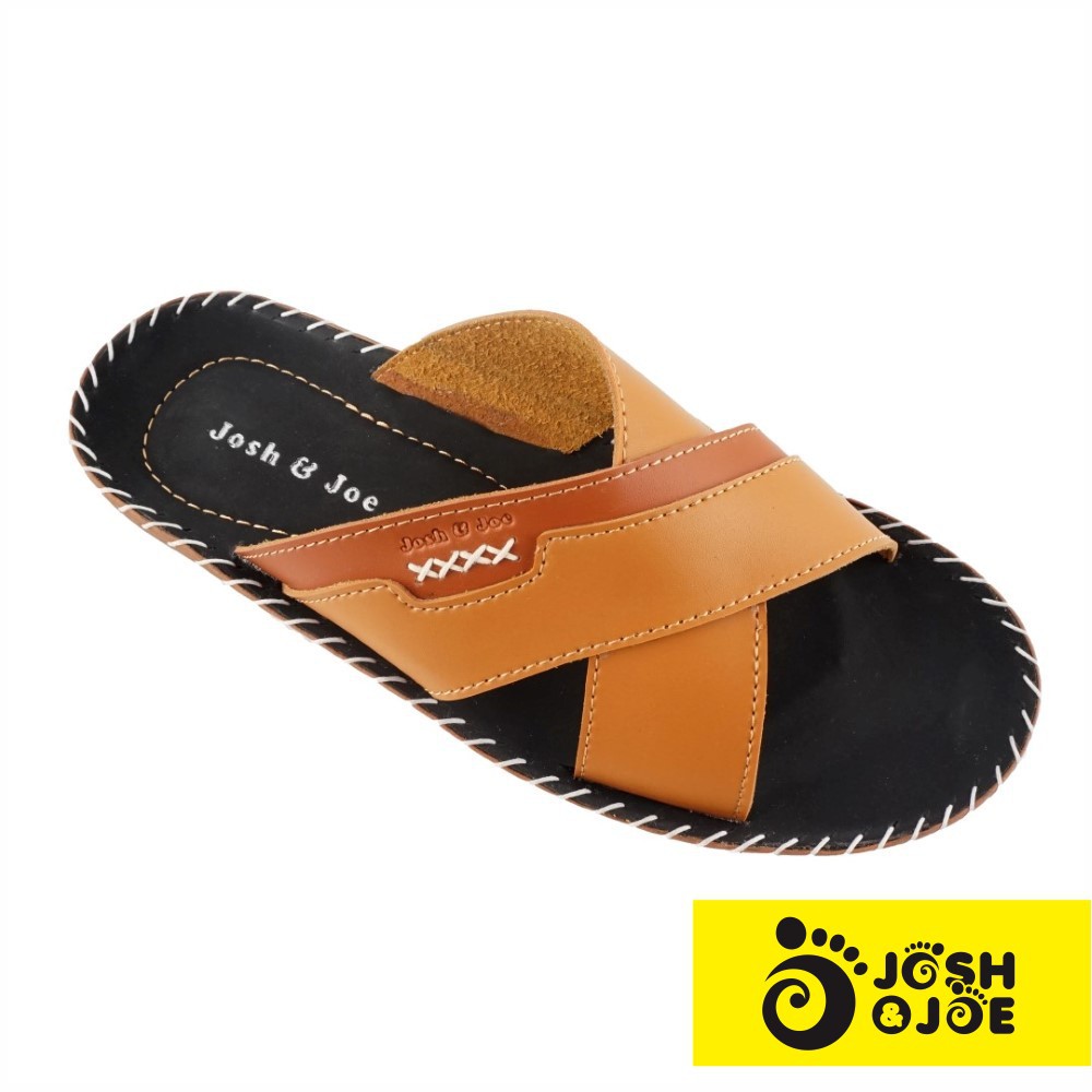 Josh Joe Sandal  Pria  Kulit Keren  03TAN Shopee  Indonesia