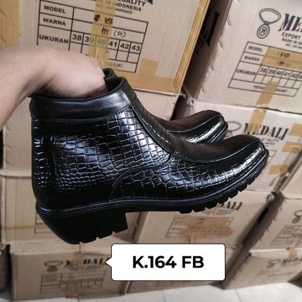 Sepatu kulit pria PDH  boots polri TNI security guard PNS sepatu Kerja formal Tampil lebih keren