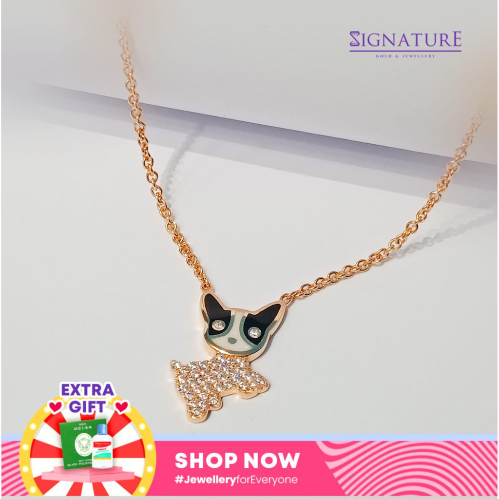 KALUNG EMAS ROSEGOLD MODEL KOYEK BABY DOG.#373