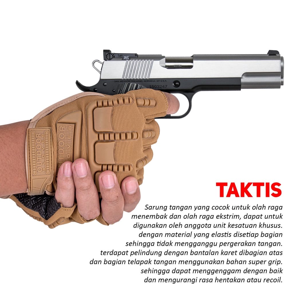 SARUNG TANGAN TACTICAL MECHANIX / GLOVES FULL FINGER / ST MOTOR / ST SEPEDA - NO-89