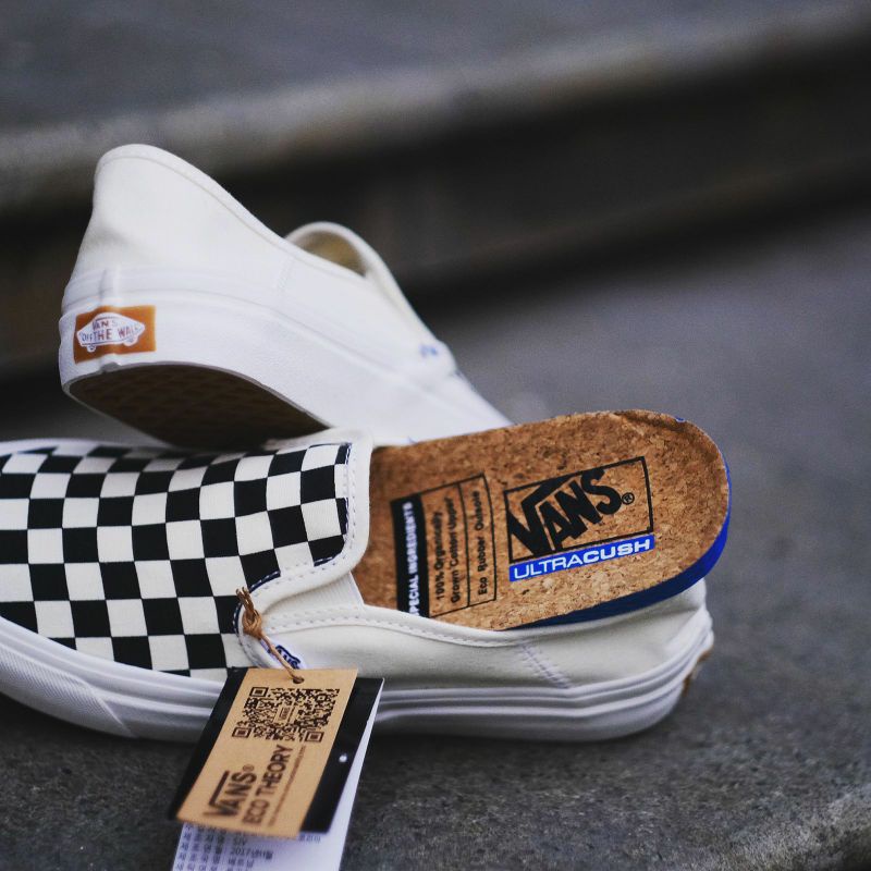 Vans ECO Theory Slip On SF Checkerboard Black White