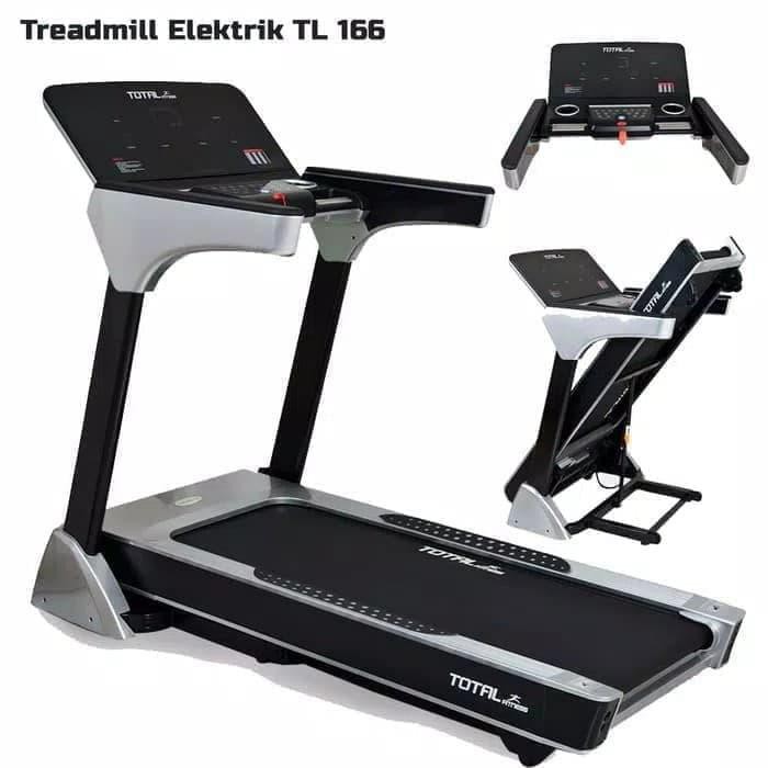 Alat Olahraga Lari Treadmill Elektrik Tl 166 Touchscreen Dan Bluetooth