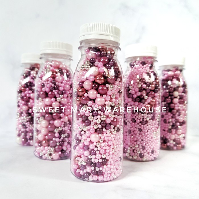 

Edible Sprinkle Cake 100gr Pink Purple Dekorasi Kue Pink Ungu