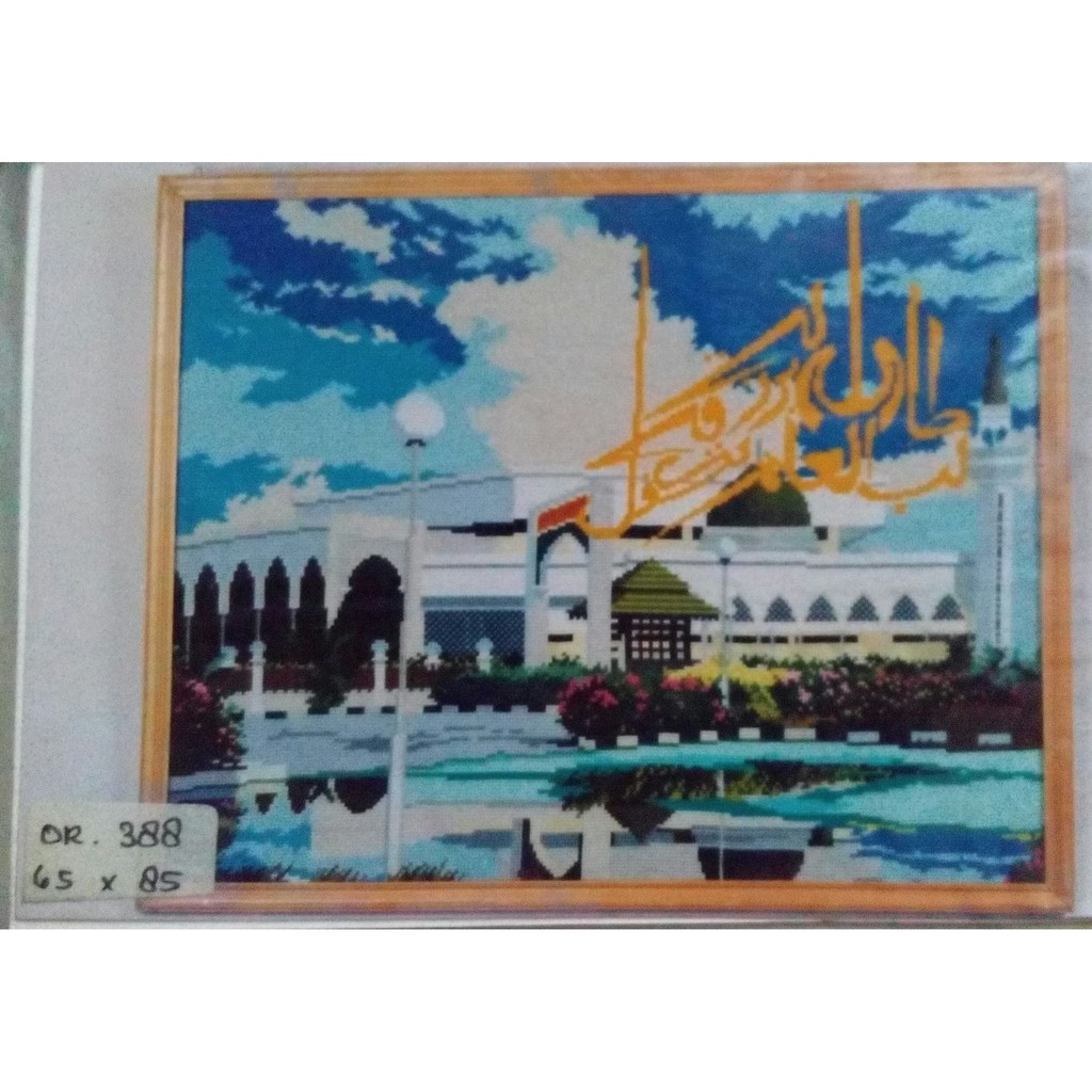 KRUISSTEEK KRISTIK ORCHID MOTIF MASJID OR 388