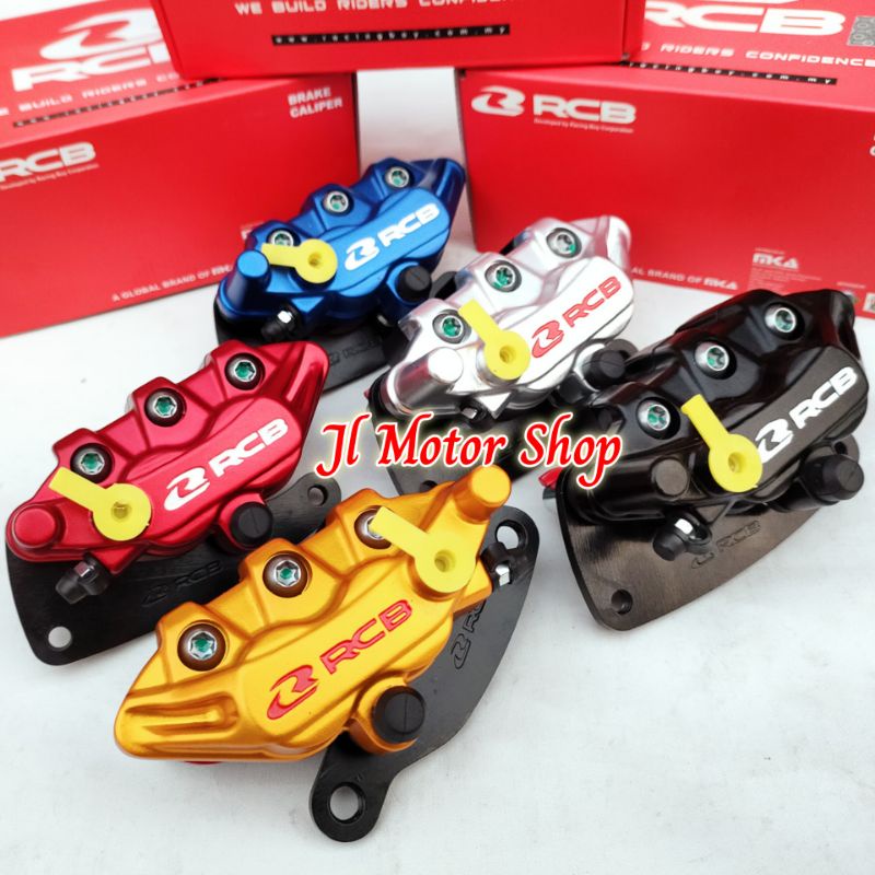 PALA BABI KALIPER CALIPER RCB S SERIES NMAX OLD NEW NMAX 2020 UP DEPAN BELAKANG READY GOLD SILVER RED BLACK BLUE PLUS KAMPAS DAN BREKET PNP CALIPER RCB S SERIES ORIGINAL