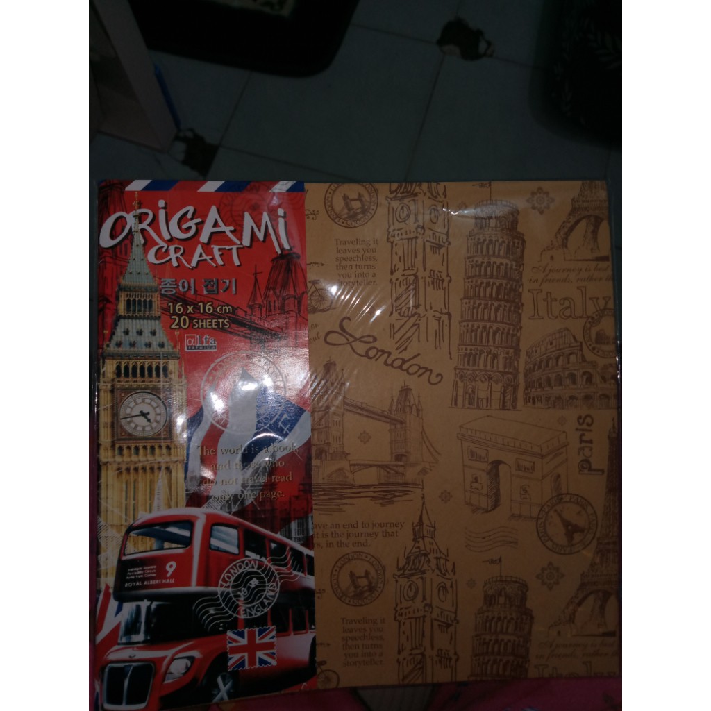 

KERTAS LIPAT ORIGAMI CRAFT LONDON 16X16