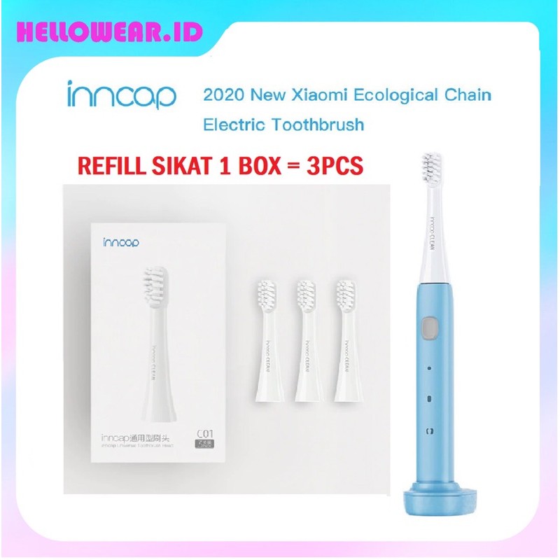 Inncap Electric Toothbrush Sikat Gigi Elektrik Waterproof Rechargeable Colgate pepsodent ciptadent darlie pasta gigi