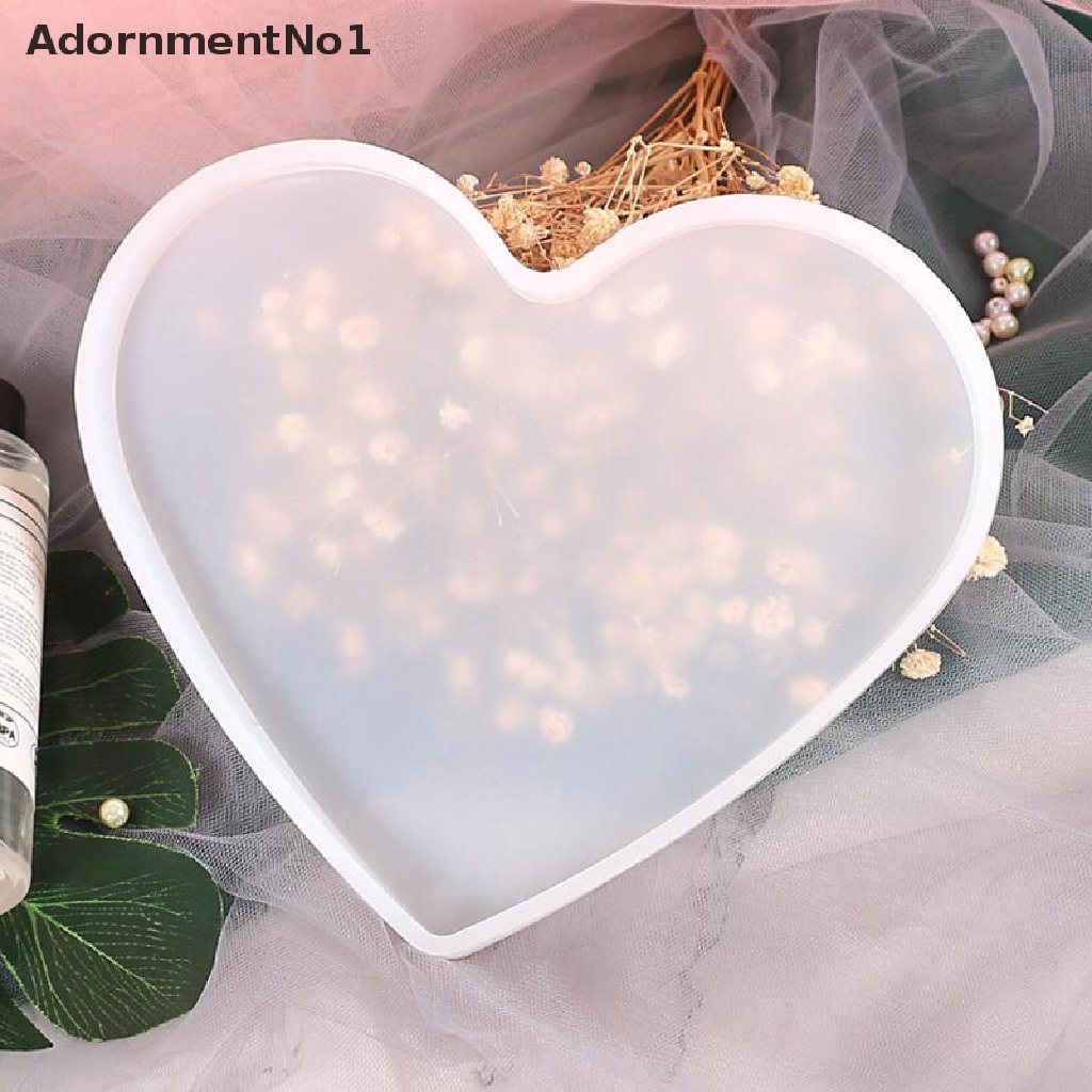 [AdornmentNo1] Heart Shape Coaster Silicone Mold DIY Jewelry Tray Candle Holder UV Resin Mould [new]