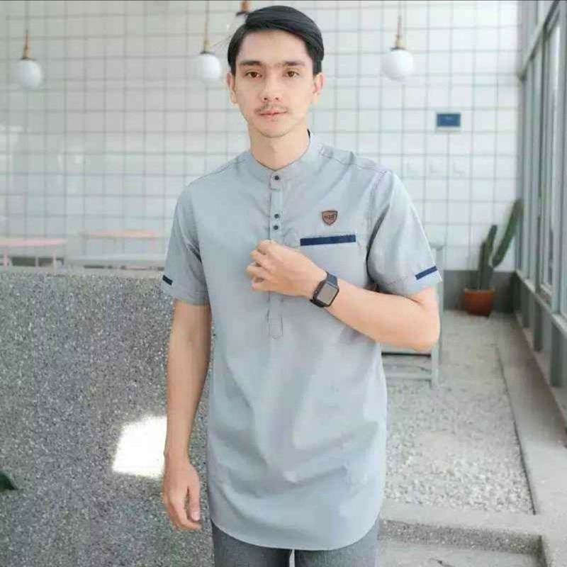 Baju Koko Pakistan Pria Lengan Pendek|Koko Kurta Pria Lengan Pendek