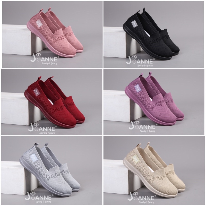 RESTOCK!! [ORIGINAL] JOANNE FlyKnit Flat Shoes Sepatu Wanita #JN1127