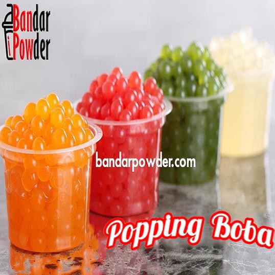 

12.12 SALE Popping Boba Mango 500gram - Poping Boba Produksi Lokal halal - Bandar Powder