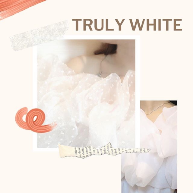 RUFFLE MAKEUP BASIC DOT TRULY WHITE SET (Putih Tulang)