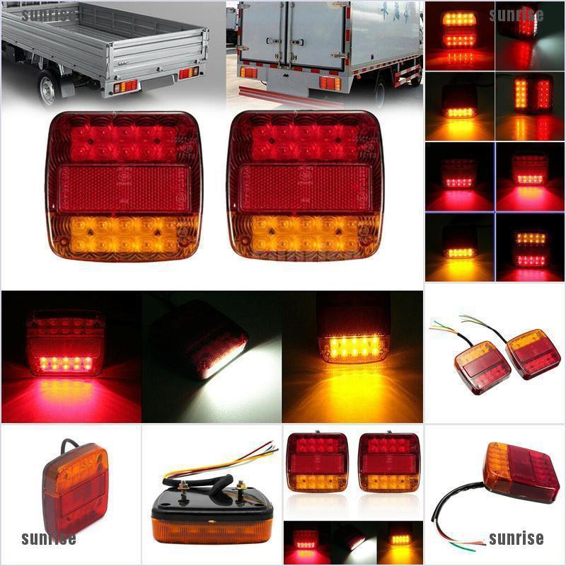 20 Led Lampu  Rem Sinyal Belok Belakang Mobil  Truk  Trailer 