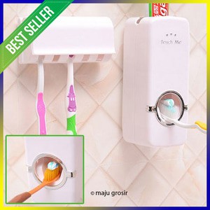 Dispenser Odol / Pasta Gigi Plus Tempat Sikat Gigi Toothpaste Dispens