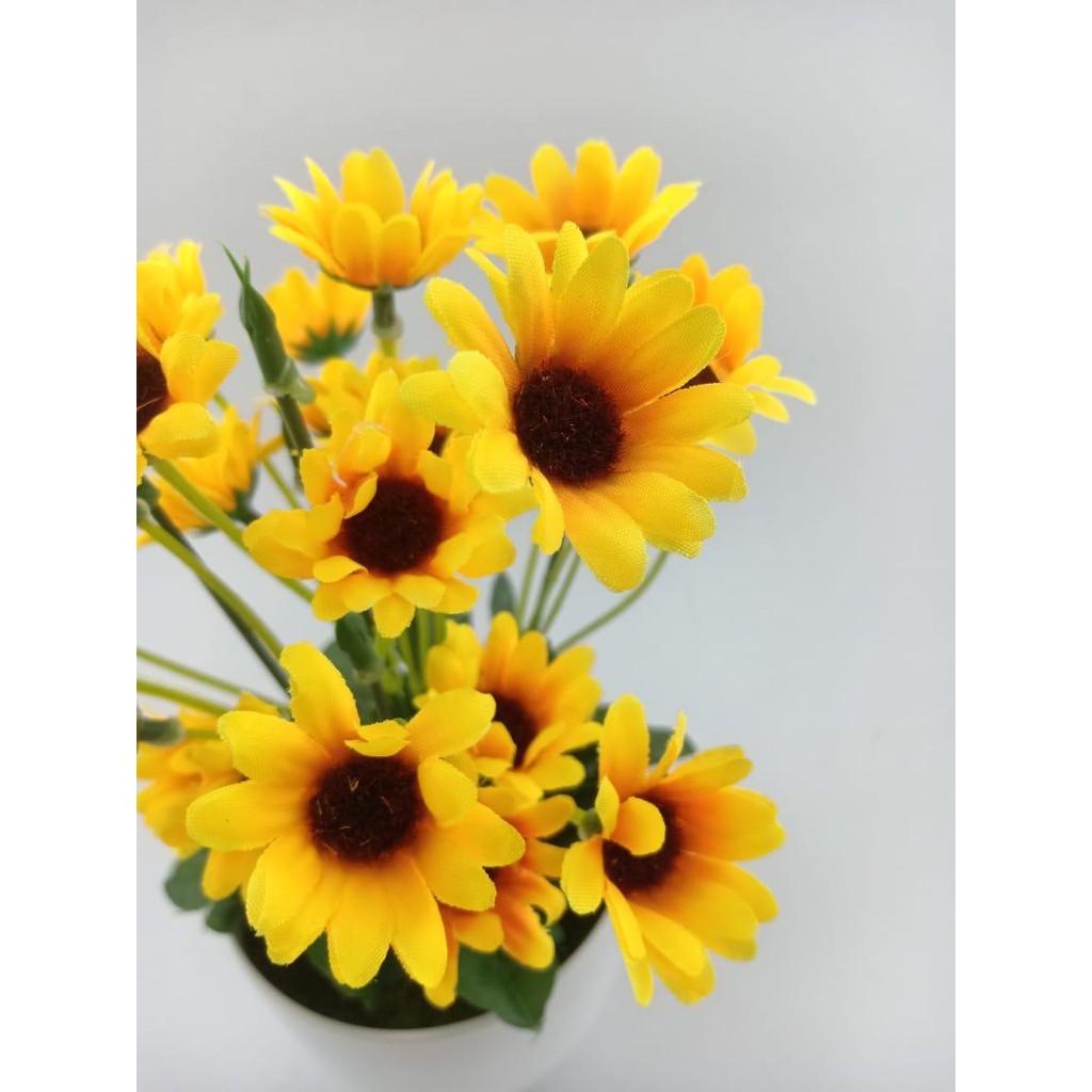 COD BUNGA PLASTIK BUNGA PAJANGAN IMITASI BUNGA ARTIFISIAL BUNGA MATAHARI TANAMAN HIAS PLASTIK BP8835-1