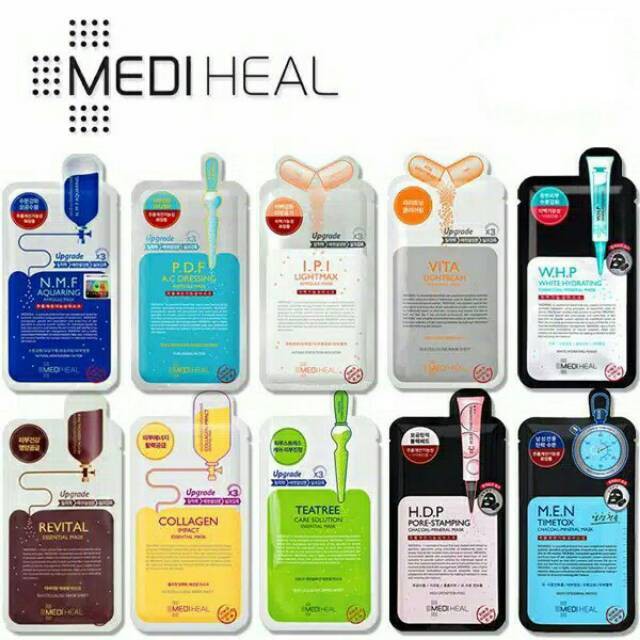 MEDIHEAL Essential Mask / Ampoule Mask / Vita Ade Mask / Sheet Mask / Masker Wajah