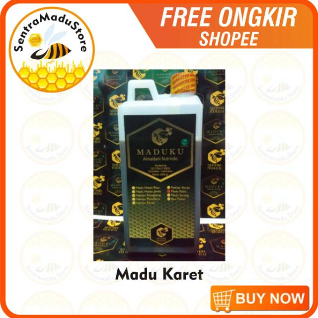 

Madu Asli Karet / Murni / Original 1000 gr Maduku