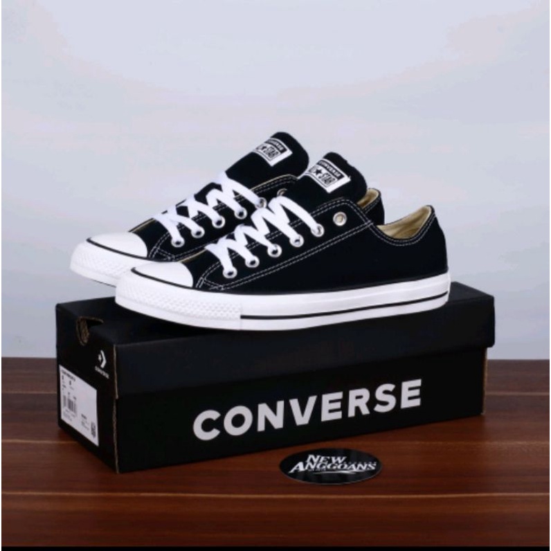 Sepatu Cowok/Cewek Converse All-Stars Hitam Putih Terbaru Trend+Alas Kaki