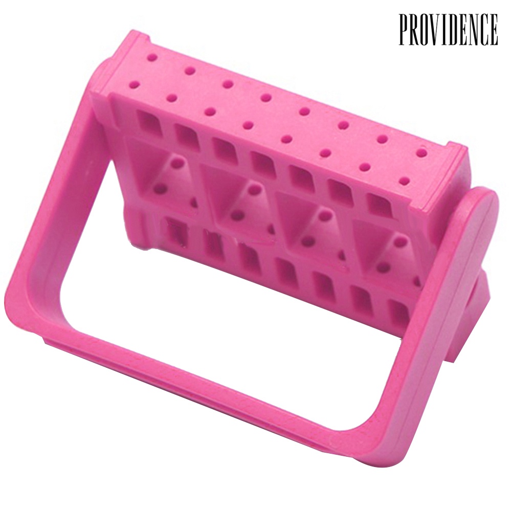 Providence 16 Holes Nail Polishing Drill Bit Holder Sanding Head Display Stand Storage Rack