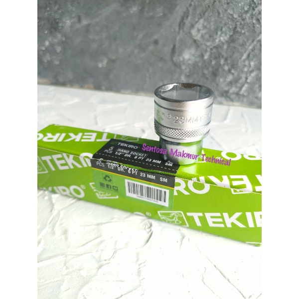 TEKIRO 1/2&quot; 23 MM Mata Kunci Sock Sok Soket Shock 23mm 6PT 12PT