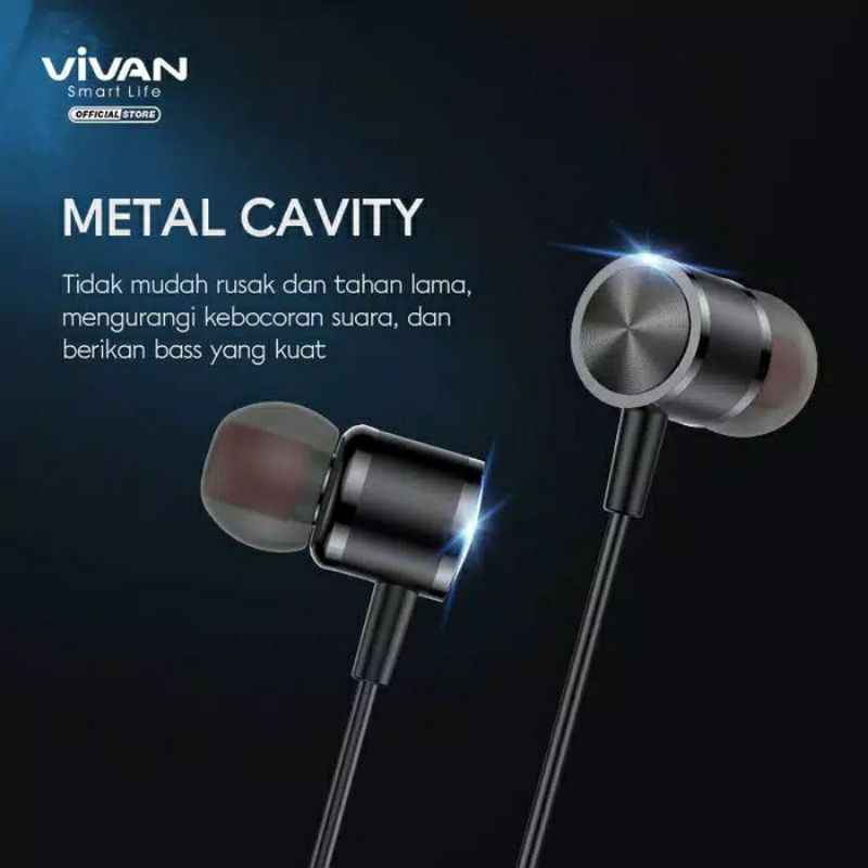 Vivan Q11s Bass Metal Earphone