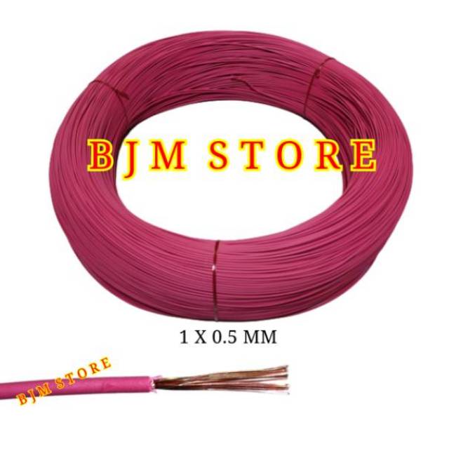 Kabel serabut tunggal 1x0.5mm - kabel serabut kasar 1 x 0.5 mm kualitas bagus