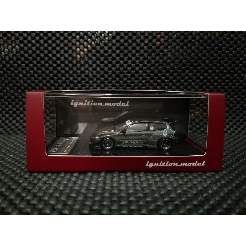 Ignition Model Honda Civic EG6 Pandem Grey Gun Powder
