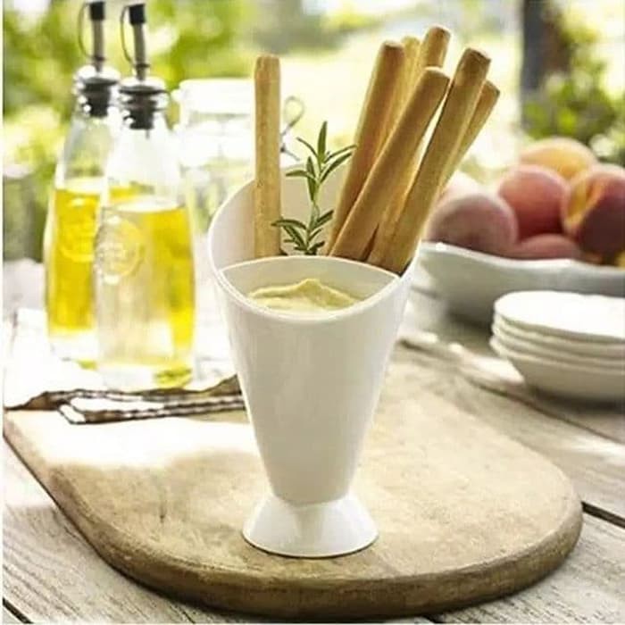 

Produk Terbaik - Self Stand 2 In 1 French Fry Cone With Dipping Cup