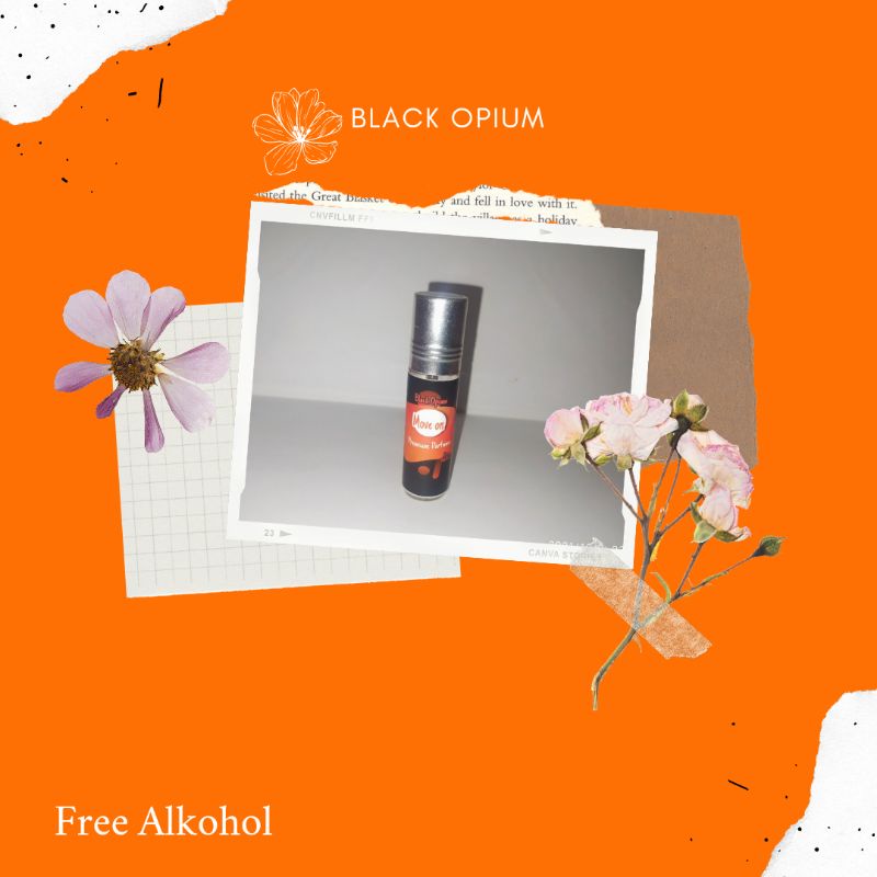 PARFUME ROLL ON 6 ML BLACK OPIUM NON ALKOHOL