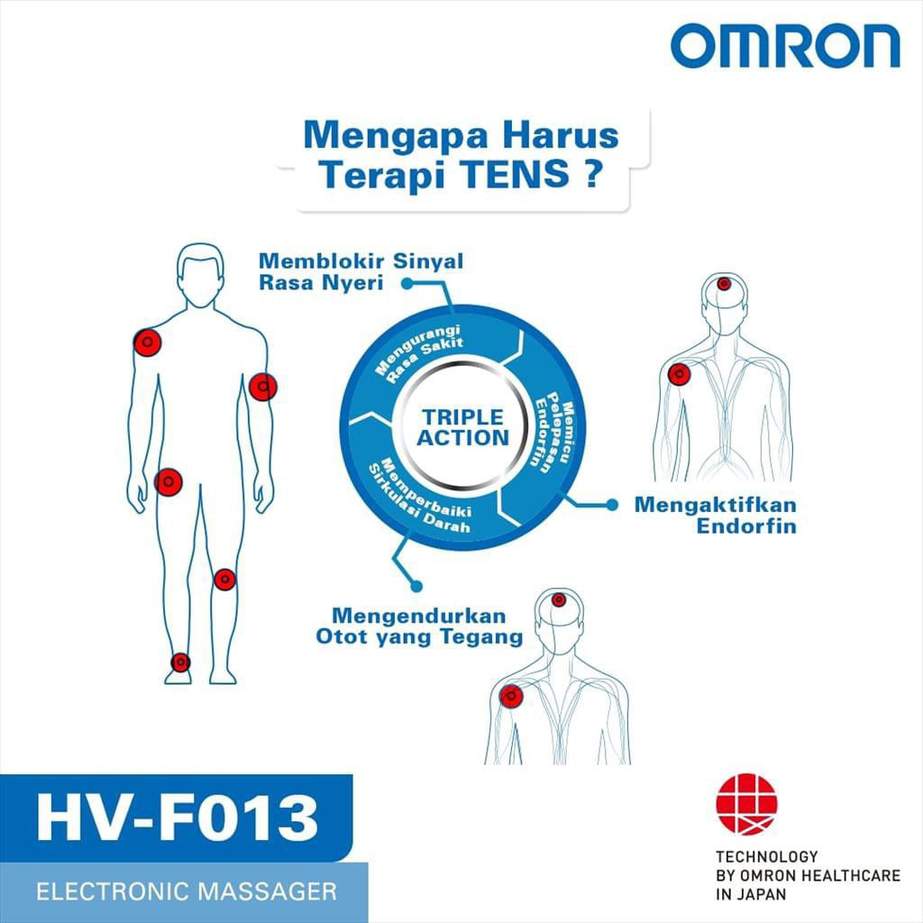 ALAT PIJAT TERAPI ELEKTRONIK OMRON HV F013 / OMRON TENS / OMRON PULSE MASSAGER  HV-F013