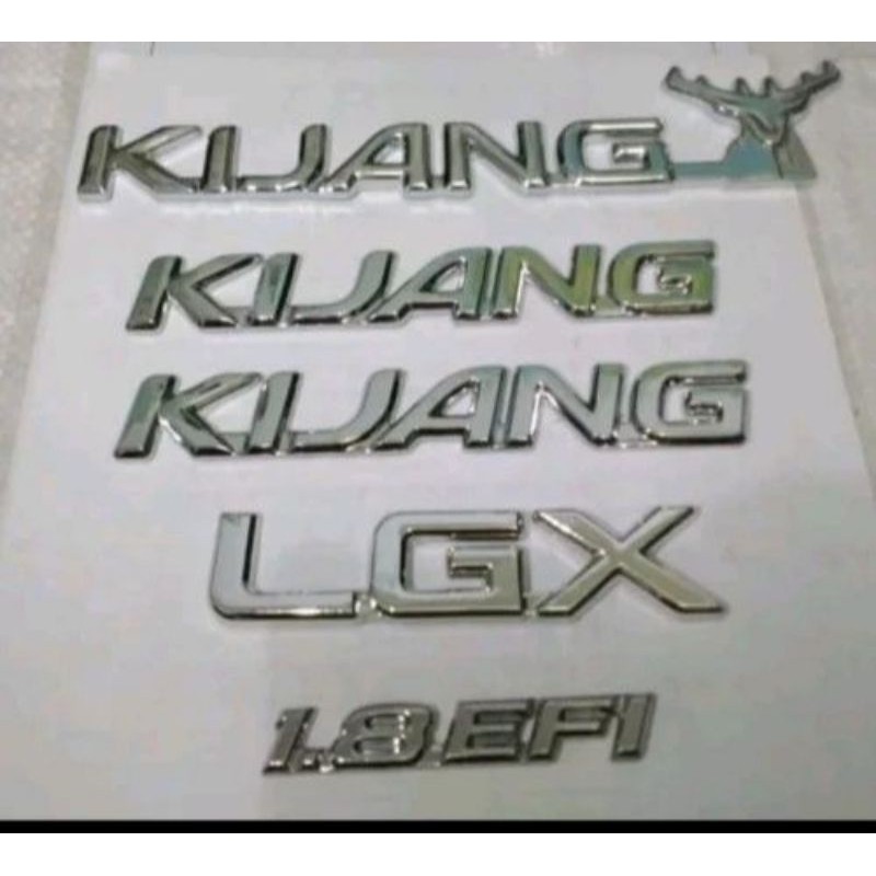 EMBLEM KIJANG EFI 1.8 LGX SET 5 MACAM
