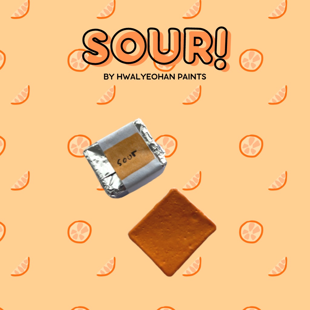 

Hwalyeohan Paints: SOUR! Individual handmade watercolor paint