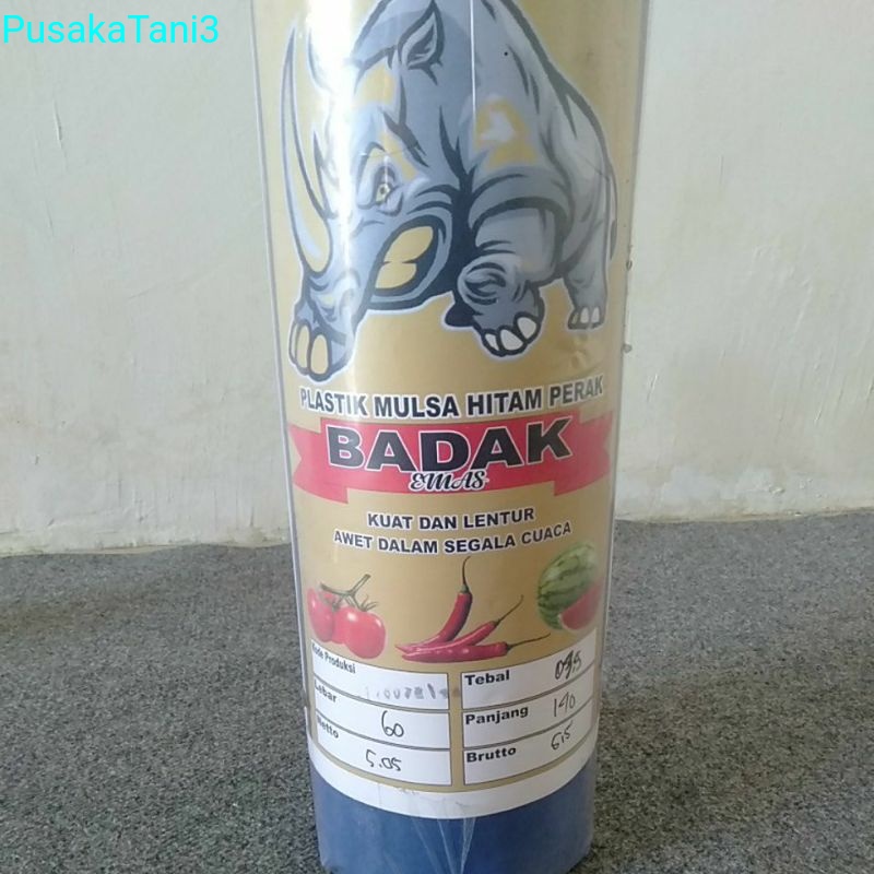 plastik mulsa hitam perak ukuran lebar 120cm panjang 140m