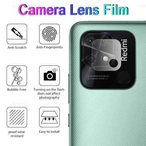 REDMI 12C A1 10 5G 10 2022 10A 10C REDMI 9 9C 9T 9A 8 8A 8A PRO ANTI GORES KAMERA, TEMPERED CAMERA LENS PROTECT TEMPERED KAMERA PELINDUNG KAMERA BELAKANG PROTECTOR CAMERA REDMI10 REDMI 10 4G