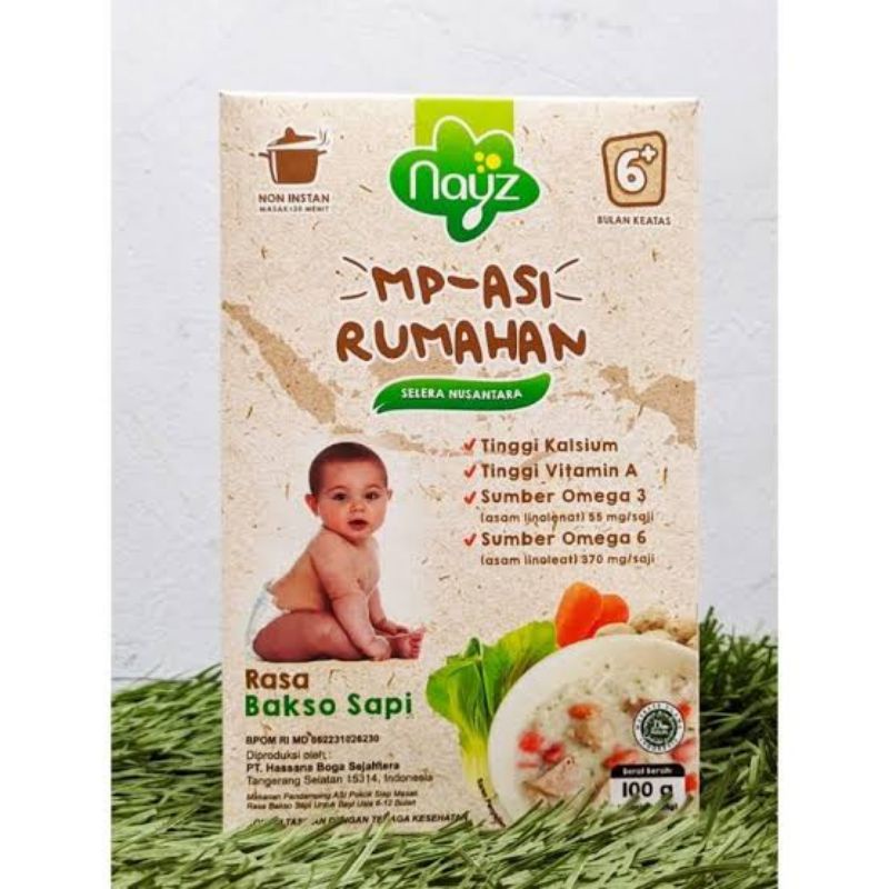 NAYZ MPASI HOMEMADE Rumahan Selera Nusantara RASA BAKSO SAPI 6+ 100GR