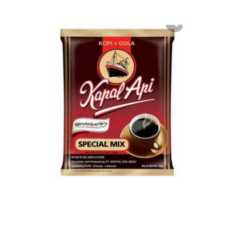 

Kopi Hitam Kapal Api Special Mix 1 Sachet