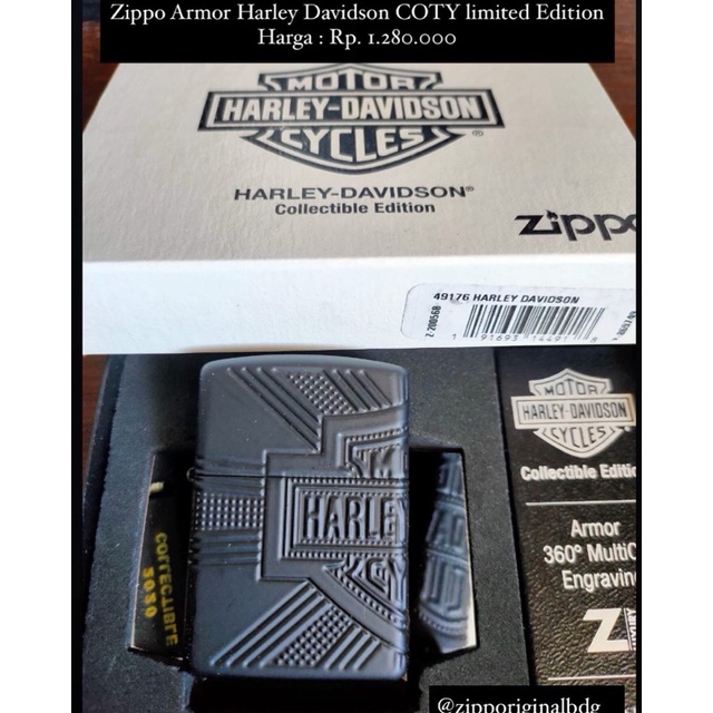 Zippo armor harley davidson COTY Limited Edition