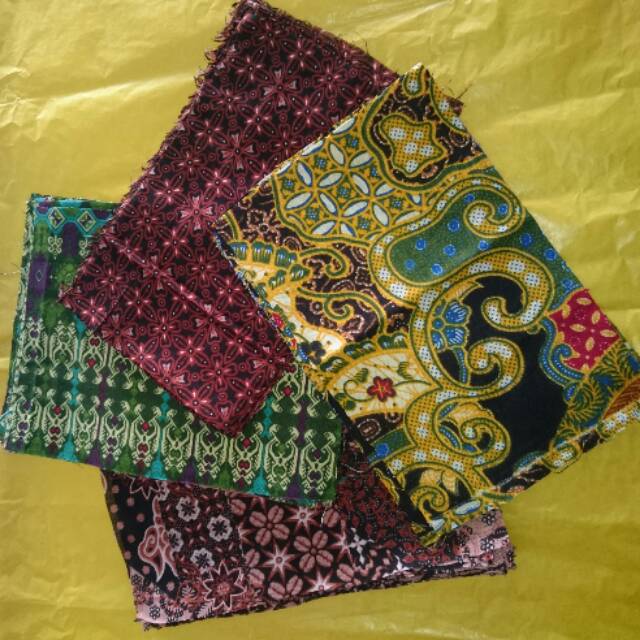 Kain Perca Batik Bahan Masker Batik Atau Kerajinan Tangan Shopee Indonesia