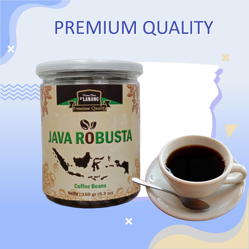 

BEST SELLER Roasted Coffee Java Robusta De Lanang ISO 9001