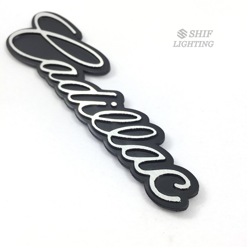 1pc Stiker Emblem Logo Cadillac Bahan Metal Untuk Mobil