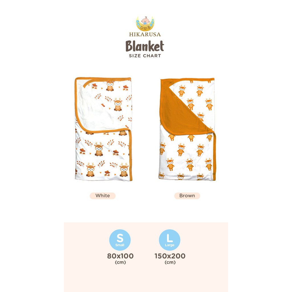 Madamorable HIKARU Blanket Selimut bayi HIKARUsa double layer