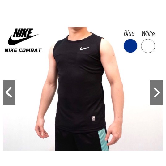SINGLET BASELAYER BAJU GYM FITNESS NIKE COMBAT