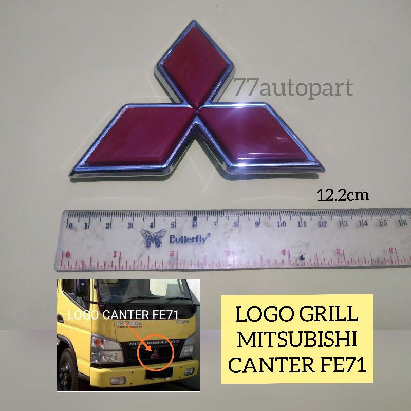 Logo emblem grill mitsubishi tiga berlian colt diesel canter