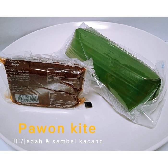 

KETAN-BERAS- ULI KETAN / JADAH 250 GRAM & SAMBEL KACANG 100 GRAM. -BERAS-KETAN.