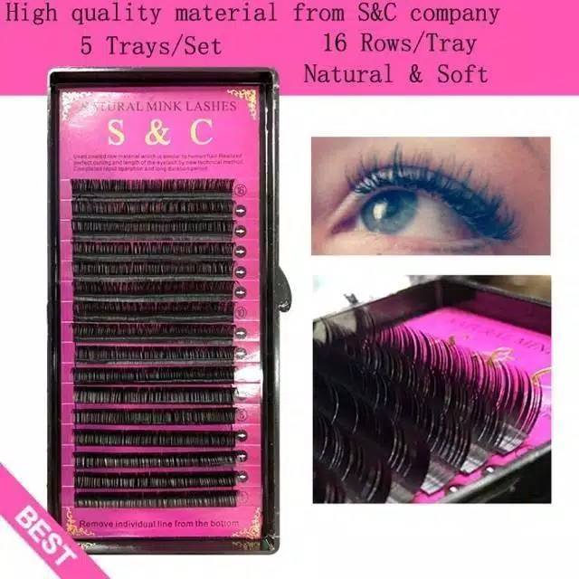 S&amp;C eyelash extension size 0.07 C dan D