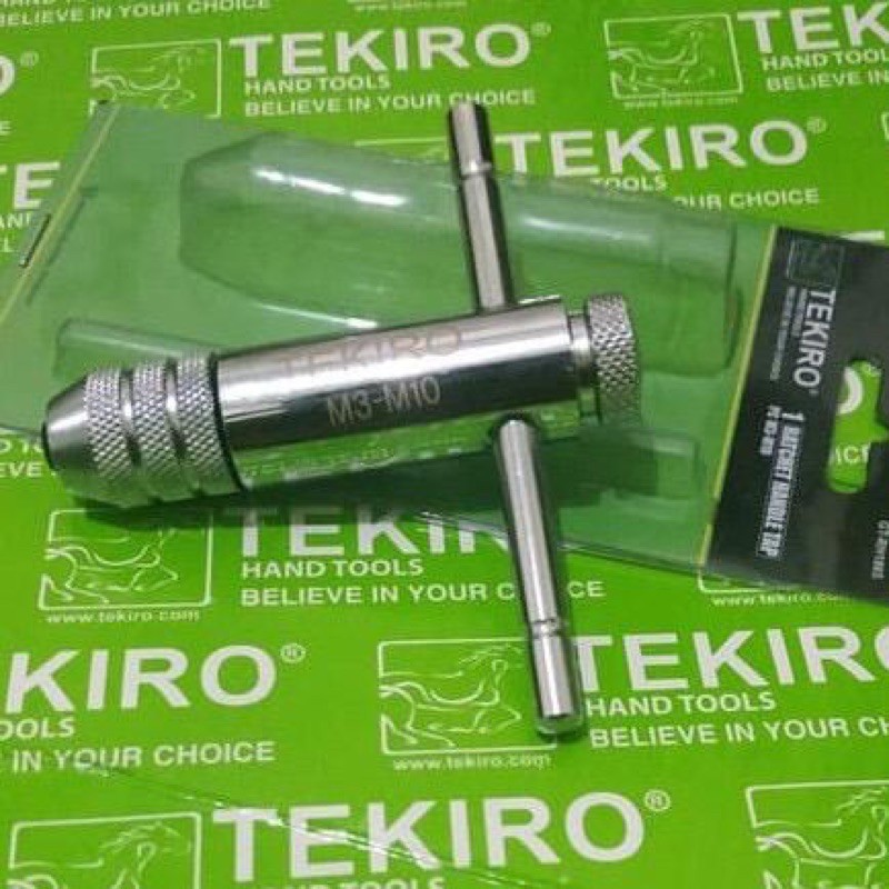 Gagang Tap Racet M3~M10 dan M5~M12 Pembuat Drat / Ratchet Tap Handle TEKIRO