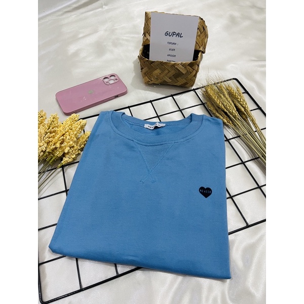 •NEVADA• Sweater Cewe // Sweater Polos // Nevada Cut Label-Biru 3