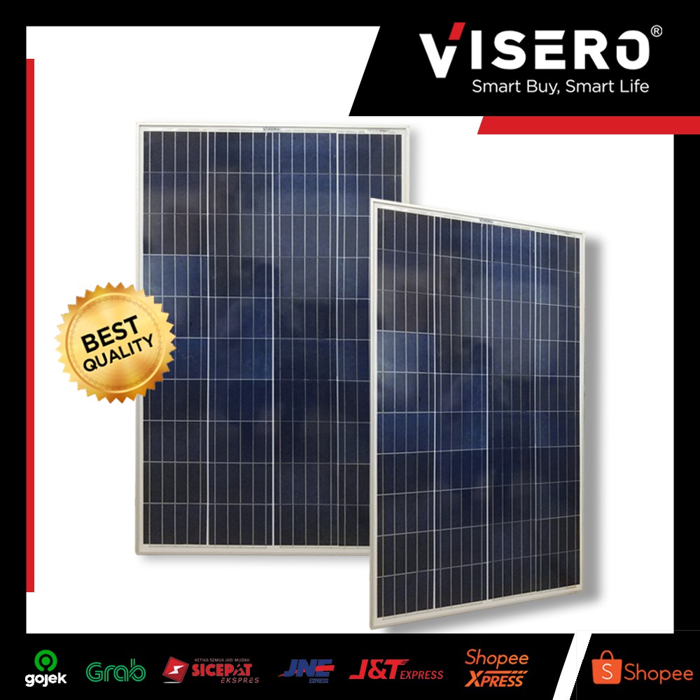 Solar Panel/Solar Cell/Panel Surya Poly/Polycrystalline 100 WP Visero
